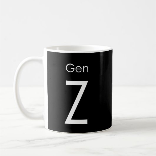 Gen Z mok cup, zwart van Foton Art (Links)