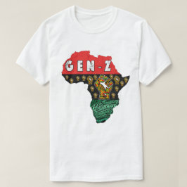 Gen Z Pan-Afrikaanse Revolutionair Afrika T-shirt