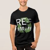 Gen Z Recycling Hope Weekly Funny Eco Tri-Blend Shirt (Voorkant)