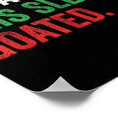 Gen Z Slang Christmas No Cap This Sleigh Goated  Poster (Hoek)