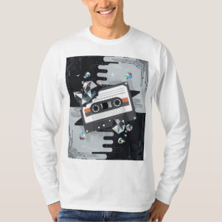 Gen-Z Streetwear met Vaporwave Glitch & Tech Vibe T-shirt