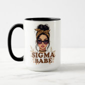 Gen Z Vibes Sigma Babe GenZ Leopard Messy Bun Mok (Links)