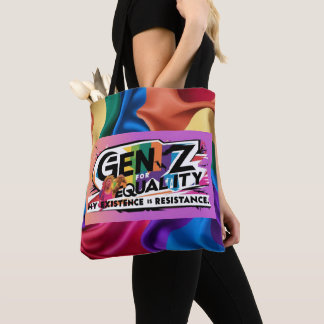 Gen Z voor gelijkheid – Mijn bestaan is verzet teg Tote Bag
