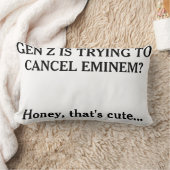 "Gen Z's trying to cancel Eminem?" Kussen (Deken)