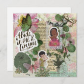 "Gena" Faith-gebaseerd platte Wenskaart (Voorkant / Achterkant)