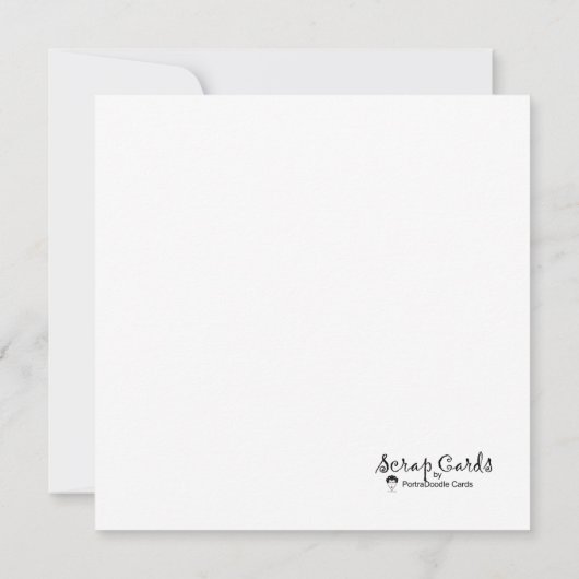 "Gena" Faith-gebaseerd platte Wenskaart (Achterkant)