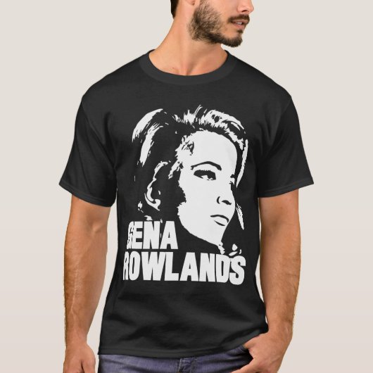 Gena Rowlands actrice ontwerpen T-shirt (Voorkant)