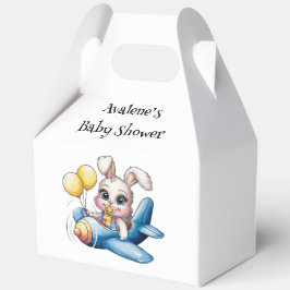 Genaaid Patchwork Schattige Bunny & Pacifier Baby  Bedankdoosjes