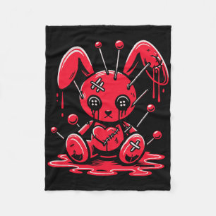 Genaaide Bunny Rabbit Pastel Gothic Anime Kawaii G Fleece Deken