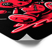 Genaaide Bunny Rabbit Pastel Gothic Anime Kawaii G Poster (Hoek)