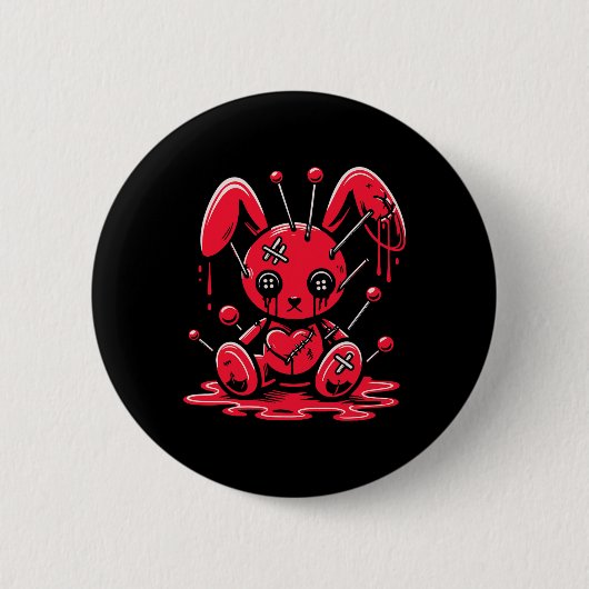 Genaaide Bunny Rabbit Pastel Gothic Anime Kawaii G Ronde Button 5,7 Cm (Voorkant)