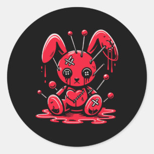 Genaaide Bunny Rabbit Pastel Gothic Anime Kawaii G Ronde Sticker