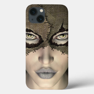 Genaaide Burlap Sack Gemaskerde Vrouwen Gezicht Case-Mate iPhone Case