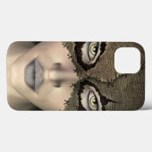 Genaaide Burlap Sack Gemaskerde Vrouwen Gezicht Case-Mate iPhone Case (Achterkant (horizontaal))