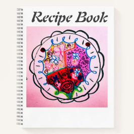 Genaaide look kleur bloemen vlinders notitieboek