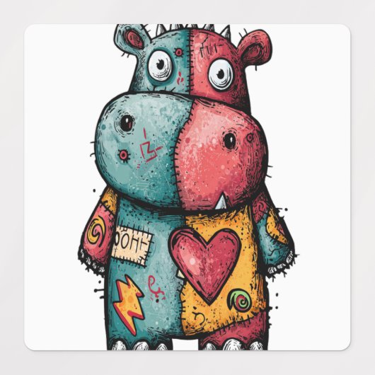 Genaaide Sticker Pack – Bunny, Hippo & Tiger Cat (Design 2)