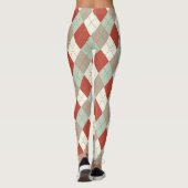 Genaakte kleuren, kerstpatronen leggings (Achterkant)