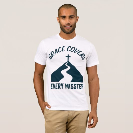 Genade Bedekt Elke Misstap T-shirt (Voorkant volledig)