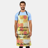 Genade door de pijn, koken met hart schort (Gedragen)