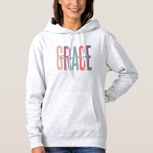 Genade door Faith Boho Christelijk Hoodie (Voorkant)
