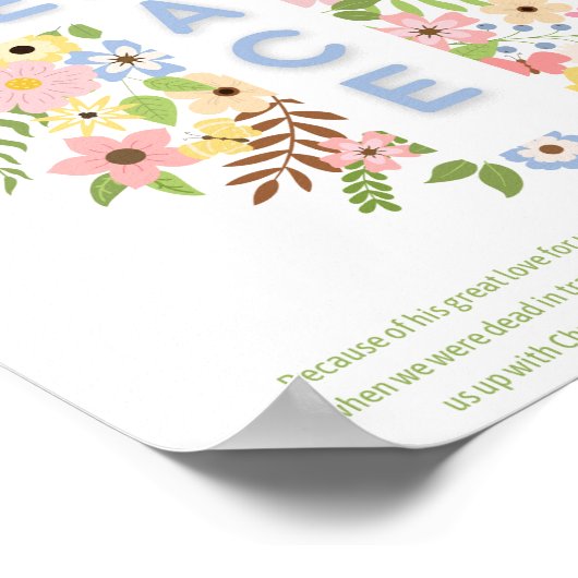 Genade en Barmhartigheid Poster (Hoek)