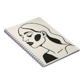 Genade en elegantie het portret van een edelvrouw notitieboek (Rechterzijde)