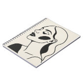 Genade en elegantie het portret van een edelvrouw notitieboek (Linkerzijde)