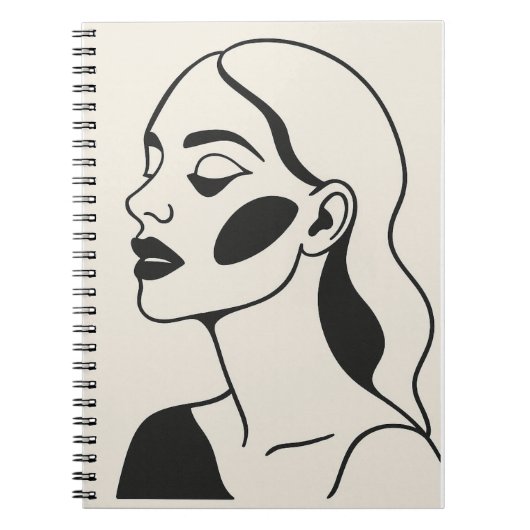 Genade en elegantie het portret van een edelvrouw notitieboek (Voorkant)