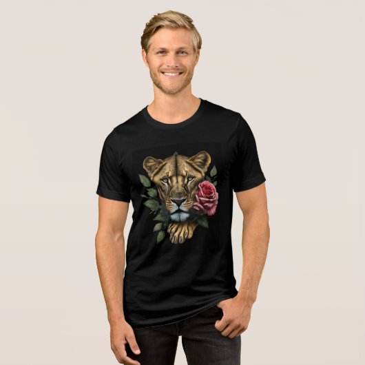 Genade en kracht Tri-Blend shirt (Voorkant volledig)