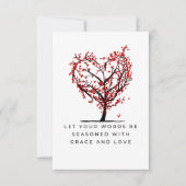 Genade en liefde bedankkaart (Voorkant)