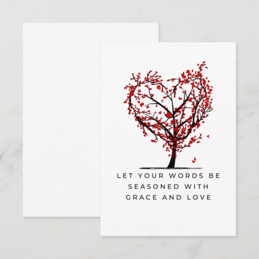 Genade en liefde bedankkaart (Voorkant / Achterkant)