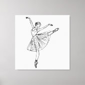 Genade in Beweging – Ballerina Canvas Afdruk (Voorkant)