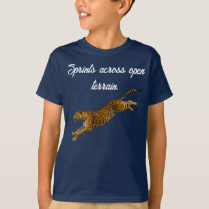 Genade in Beweging: De Rennende Luipaard T-shirt