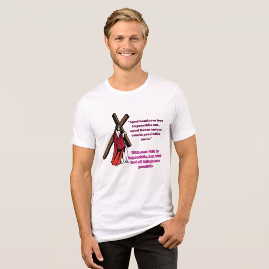 Genade in de Kribbe Tri-Blend Shirt (Voorkant volledig)