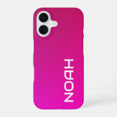 Genade in een lijn: vlindersilhouet iPhone 16 hoesje (Achterkant)