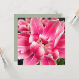 Genade in elk seizoen | Roze Tulp Downloadbaar Kaart