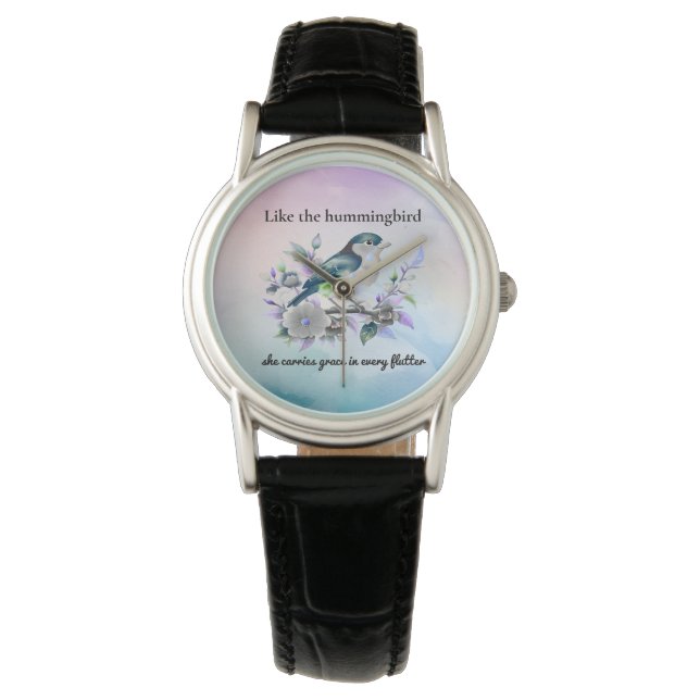 Genade in elke Flutter Women's Watch Horloge (Voorkant)