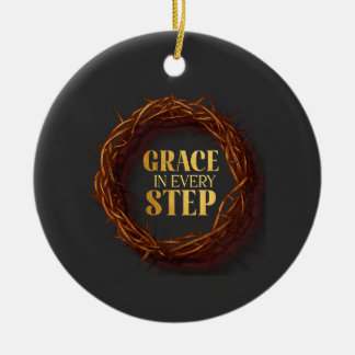 Genade in elke stap keramisch ornament