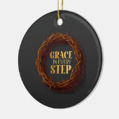 Genade in elke stap keramisch ornament (Links)