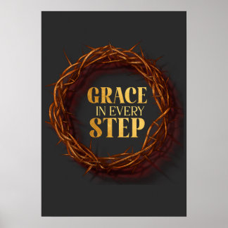 Genade in elke stap poster