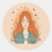 Genade in elke storm - Inspirerende sticker (Voorkant)