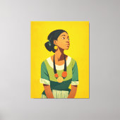 Genade in groen en goud canvas afdruk (Voorkant)