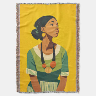 Genade in groen en goud deken