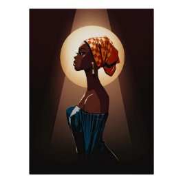 Genade in het licht: een portret van schoonheid en perfect poster