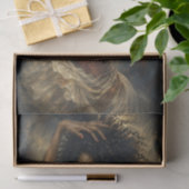 Genade in karmozijn zijde decoupage tissuepapier (Geschenk)