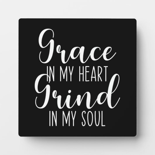 Genade in mijn hart, Grind in mijn ziel Fotoplaat (Voorkant)