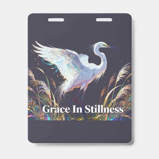 "Genade in stilte" Fantasy Reiger Badge (Voorzijde)
