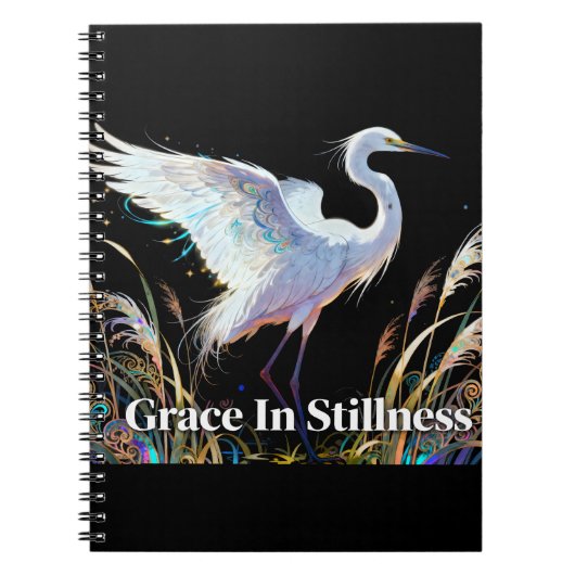 "Genade in stilte" Fantasy Reiger Notitieboek (Voorkant)
