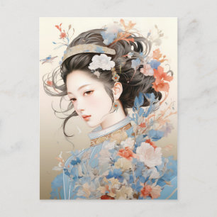 Genade in Traditionele Chinese Vrouwen Briefkaart