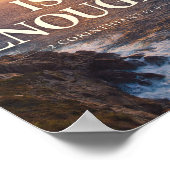 Genade Is Voldoende Oceaan Zonsopgang Muurkunst Poster (Hoek)